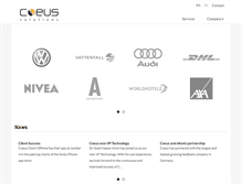 Tablet Screenshot of coeus-solutions.de